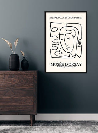 Picasso-geïnspireerde face imaginaires poster
