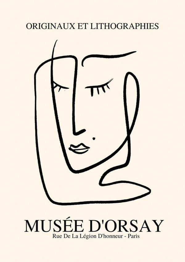 Picasso-geïnspireerde face imaginaires poster