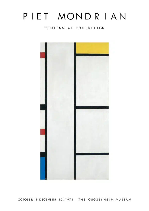 Affiche exposition Piet Mondrian