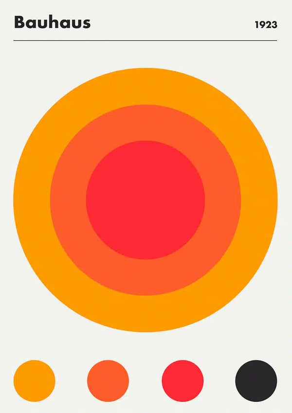 Affiche Bauhaus orange 1923