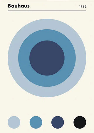 Affiche Bauhaus bleue 1923