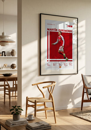 Martín Zubimendi - Arsenal  Football Poster