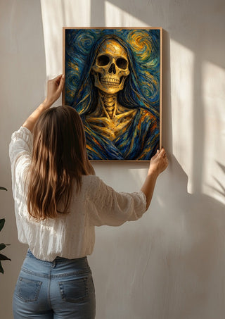 Santa Muerte, A Tribute to Van Gogh's Self-Portrait - Devour Art
