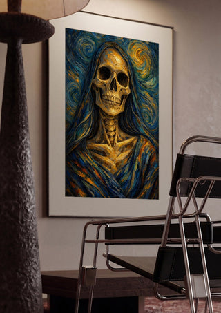 Santa Muerte, A Tribute to Van Gogh's Self-Portrait - Devour Art