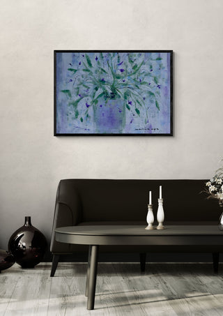Violet Flowers in a Vase - Marina Agre