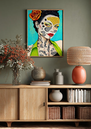 Yellow Dot Mask - Tara Green