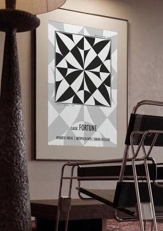 Classic Fortune - Pleasure Signal by Amadeus Fuchs framed in a dim room beside a tubular steel chair