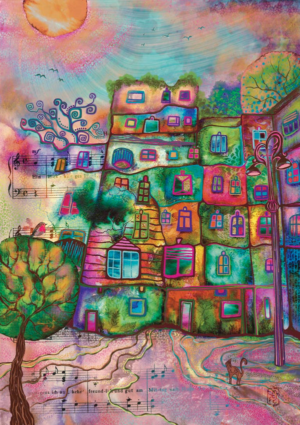 The Hundertwasser House by Enikő Marosváry-Kramcsák