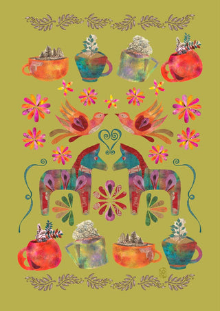 Dala Horse Pistachio by Enikő Marosváry-Kramcsák