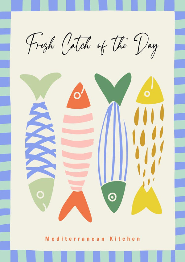 Poisson méditerranéen coloré - Annick