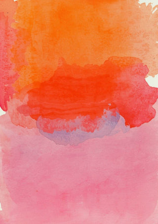 From sunset to sunrise by Ohkimiko - watercolour bands of orange, scarlet and pink