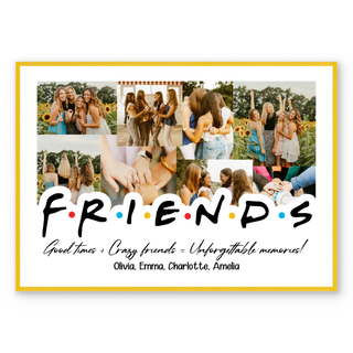 Vrienden - Gepersonaliseerde Poster