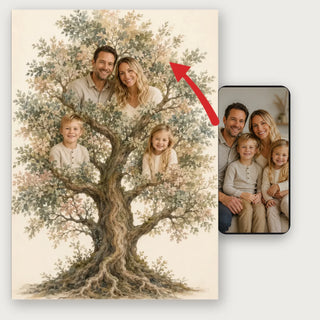Onze familieboom - Gepersonaliseerde poster