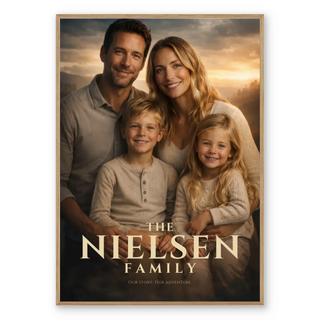 Familiefilmposter - Gepersonaliseerde poster