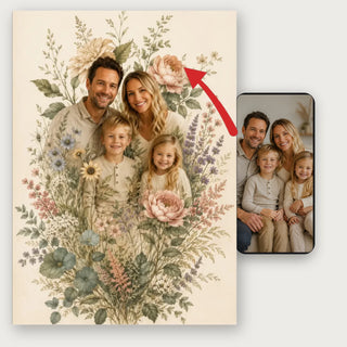 Familietuin - Gepersonaliseerde poster