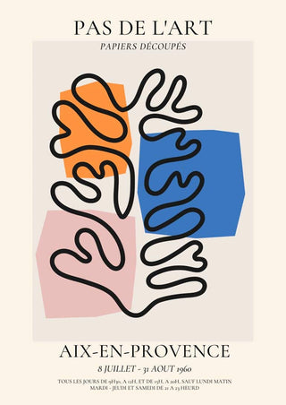 Matisse-geïnspireerde Pas De L'art poster