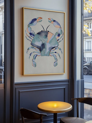 Schilderij van blauwe kustkrab - Nikita Jariwala