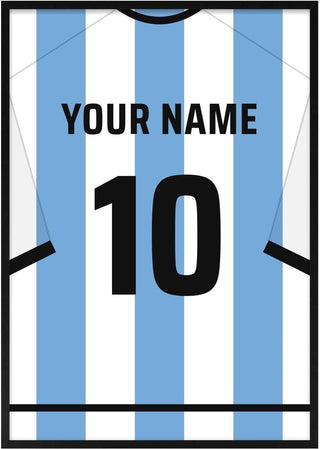 Argentina – Personalised Football Shirt Poster