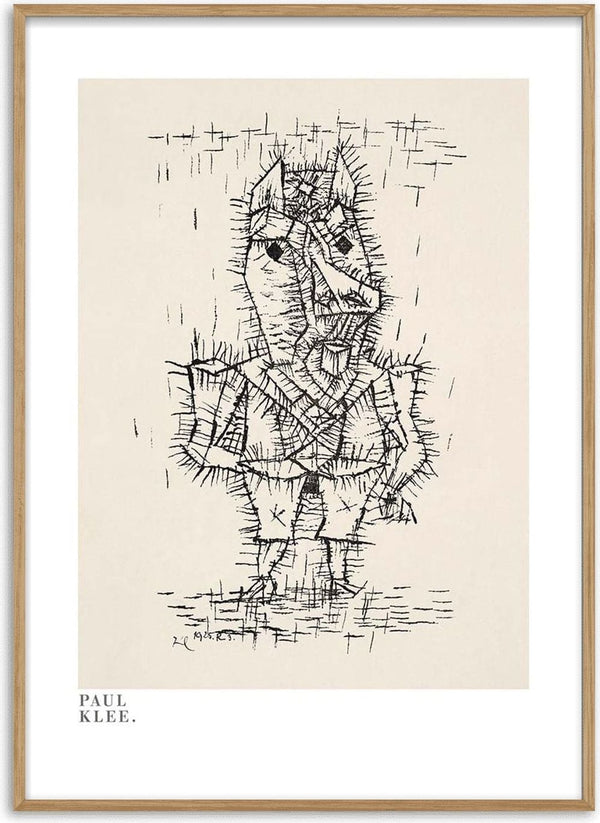 Abstract line drawing of a donkey-like figure; "Ass Esel 1925" by Paul Klee.