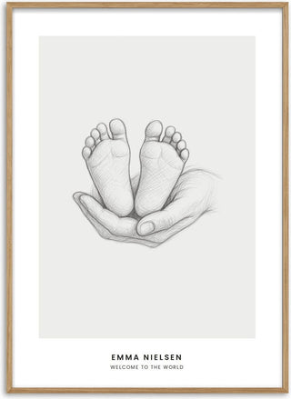 Baby Feet – Custom Name Poster