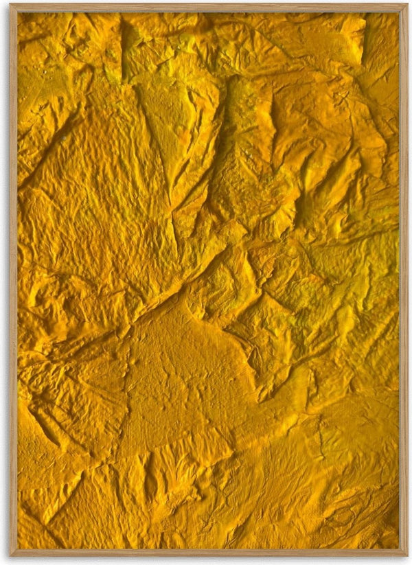 Das Licht in uns by Sophie Schillen - a warm yellow surface worked into peaks and folds