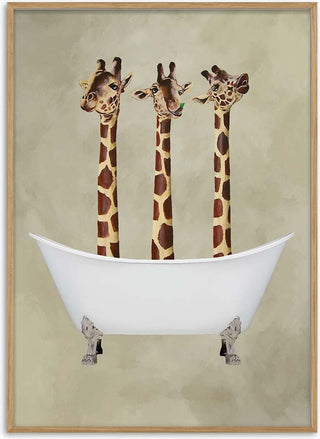 Giraffes in Bathtub - Coco de Paris