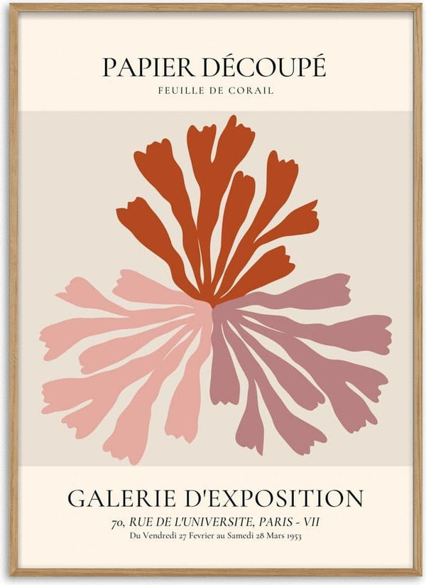 Affiche Papier découpé inspirée de l'art français