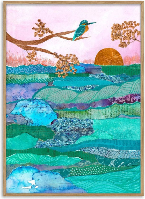 Kingfisher at Sunset by Enikő Marosváry-Kramcsák