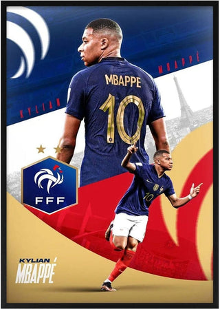 Kylian Mbappé Football Poster