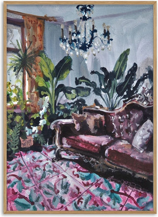 Living room with Maltese tiles - Mariam De Giorgio