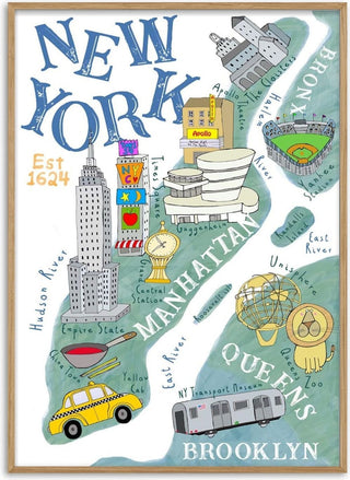 Map of New York - Carla Daly