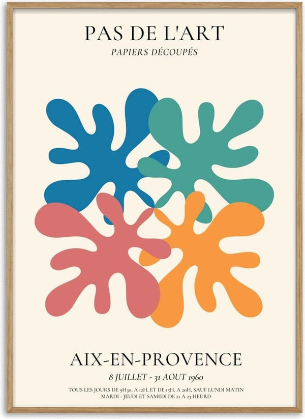 Affiche Feuilles d'automne inspirée de Matisse