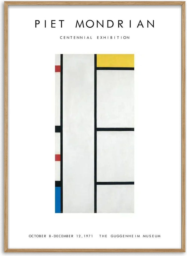 Piet Mondriaan tentoonstellingsposter