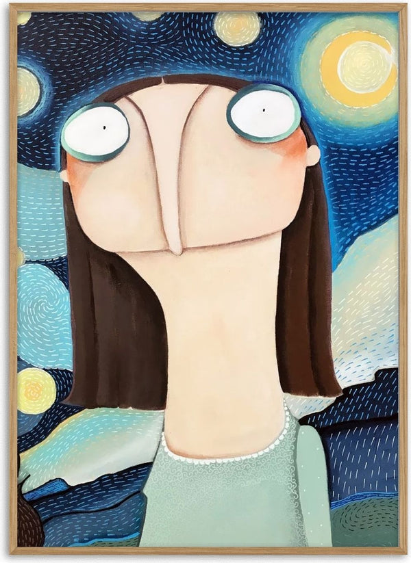 Reklamation Sternenhimmel by lacaluna - a figure before a swirling blue starry sky