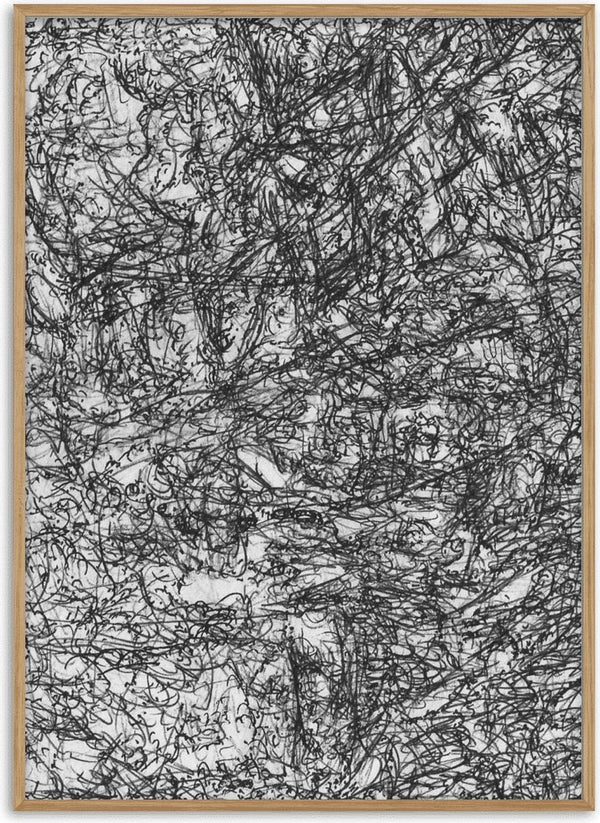Resized Imagination by Priit Ruttas - a dense all-over tangle of looping black pen lines on white paper