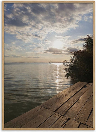 Sunset at the Lakeside Dock - Bora Kőhalmi mAndalír