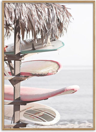 Surfboards on Beach Poster
