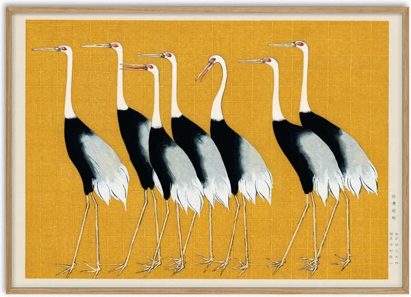 Japanse kraanvogels poster