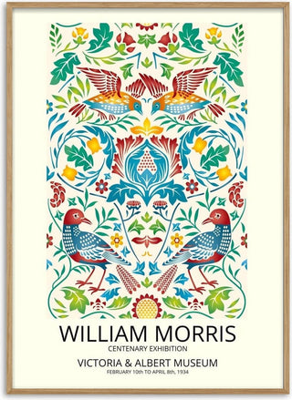 William Morris birds poster