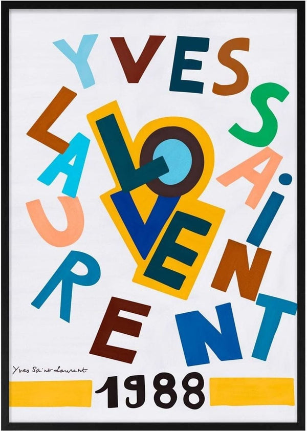 Affiche exposition Yves saint Laurent