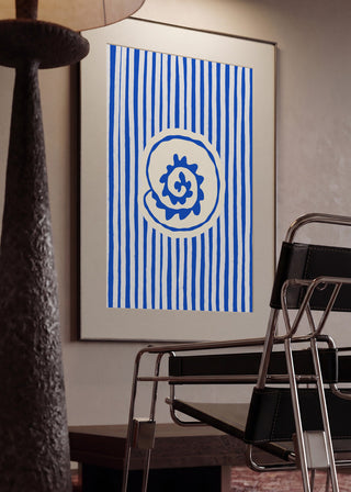 Blauwe gestreepte schelp - Treechild